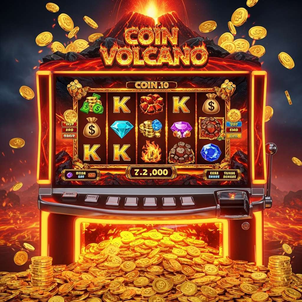 Coin Volcano Ludzie grający na automatach do gry w kasynie